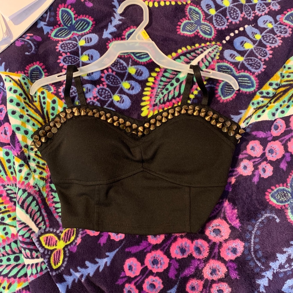 black bralette